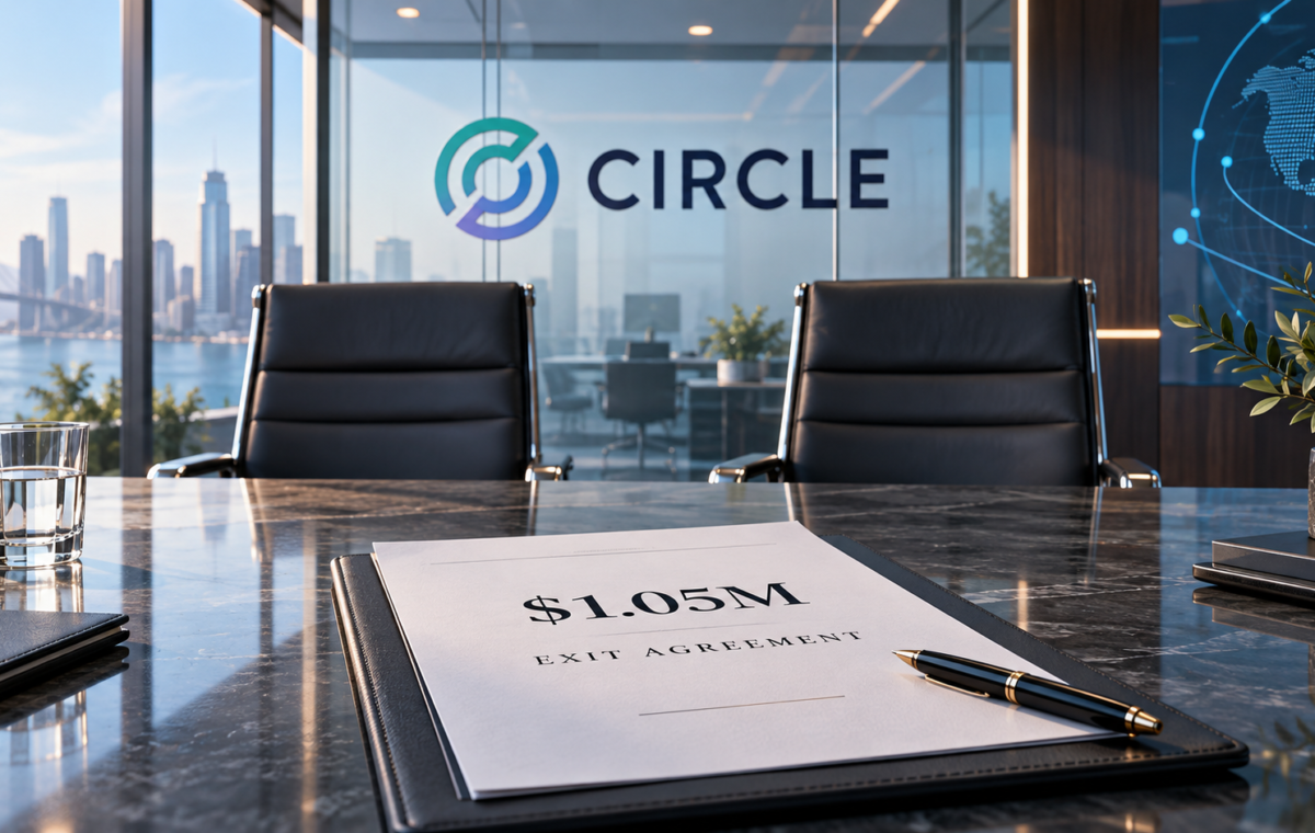 Circle’s CFO to Step Down With $1.05M Exit Deal as Co-Founder Resigns