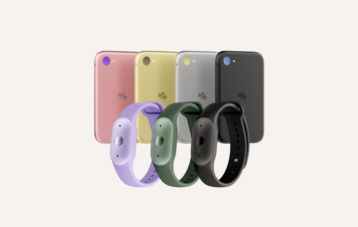 Amazon Bee Frontier AI wearables and Bee Eclipse magnetic phone attachments in multiple colors