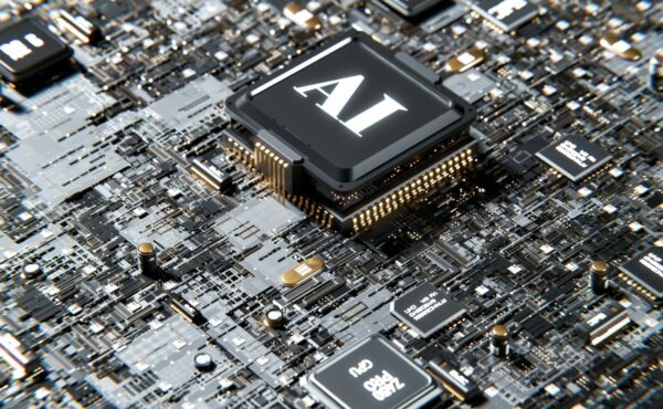 AI processor artwork illustrating the Anthropic IPO and proposed Nasdaq listing