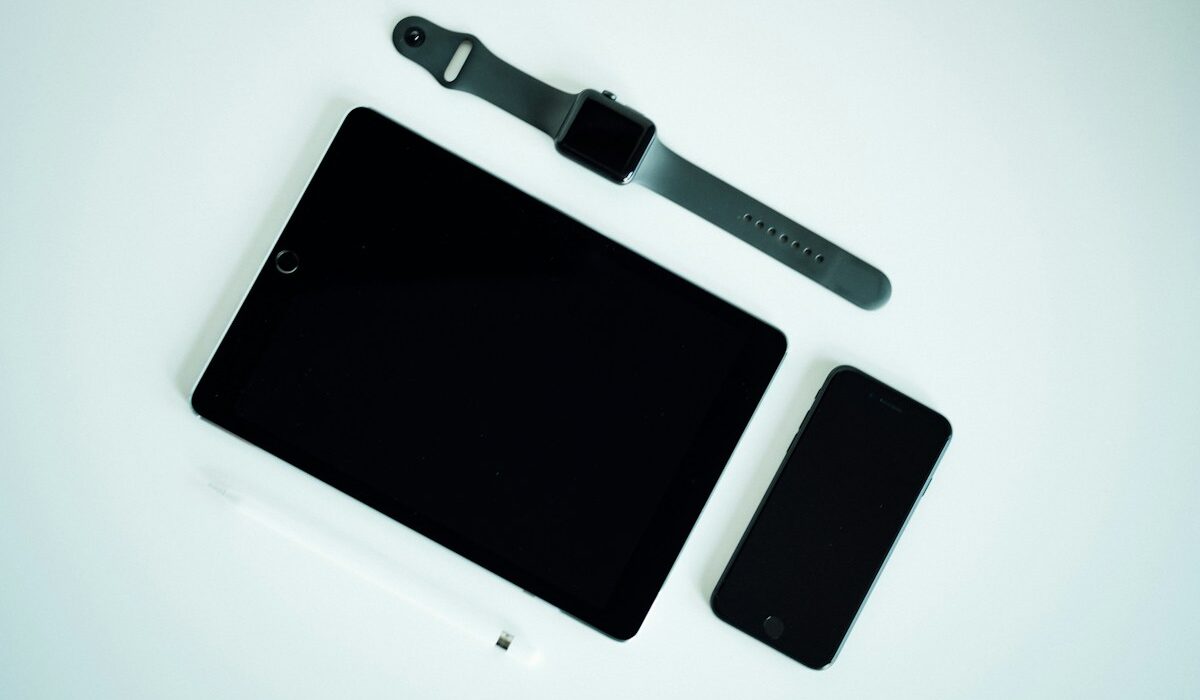 Apple devices representing App Store subscription volume purchasing for organizations