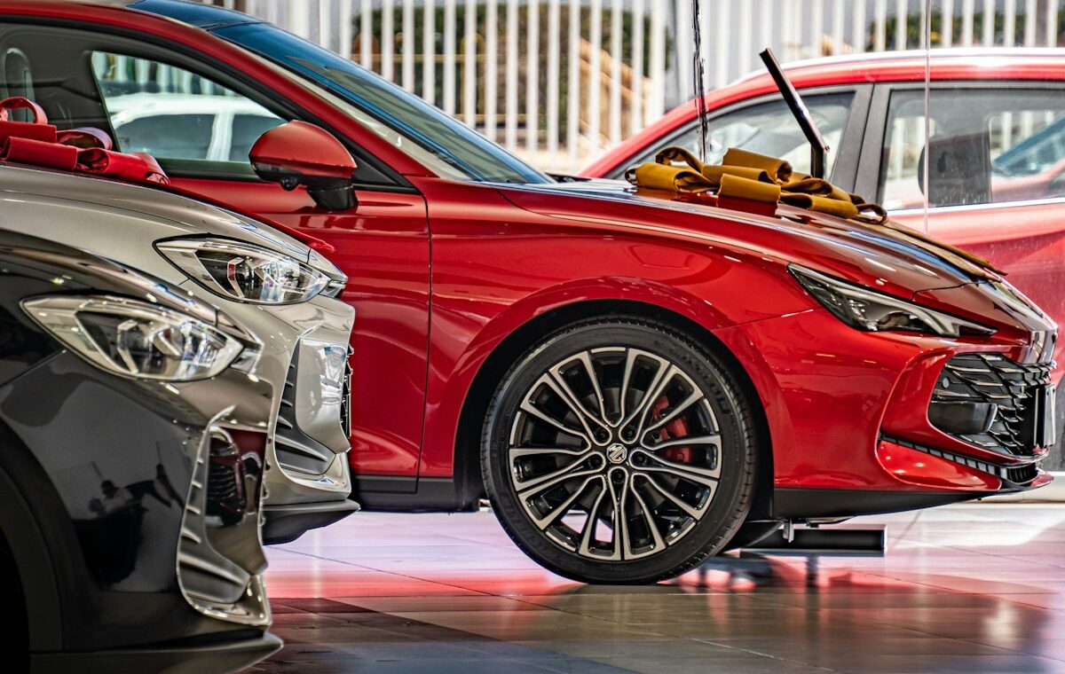 Car dealership showroom for the Pinewood.AI acquisition