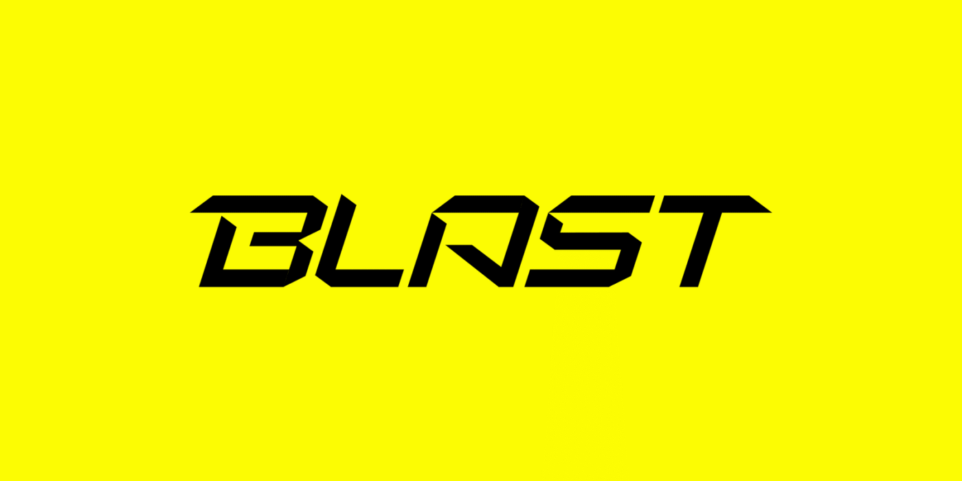 Official BLAST wordmark for the Blast Ethereum layer-2 network