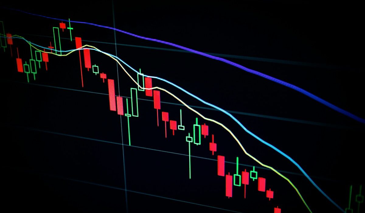 Financial market trading screens representing securities clearing and default management