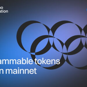 Abstract Cardano network image representing CIP-0113 programmable tokens