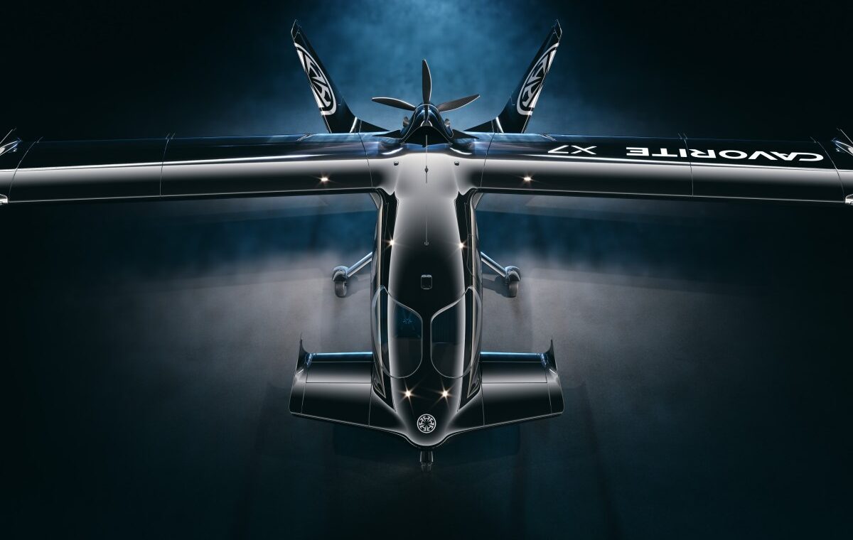 Horizon Aircraft Cavorite X7 hybrid-electric aircraft viewed from above
