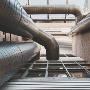 Commercial HVAC ductwork representing Comfort Systems USA demand