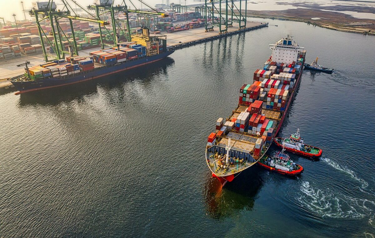 Container ship illustrating global supply chain chokepoints and trade disruption risks