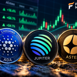 Cardano Jupiter and Aster crypto coins under $1 with unusual volume