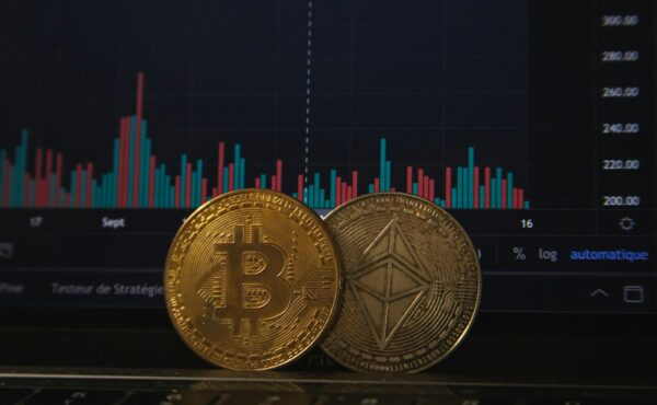 Cryptocurrency market dashboard representing exchange security and asset backing