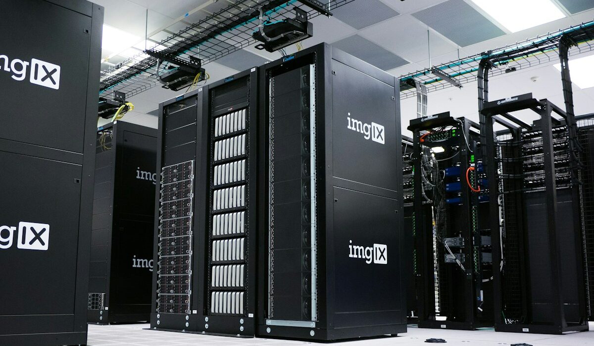 Data center servers illustrating Silicon Motion earnings and AI storage demand