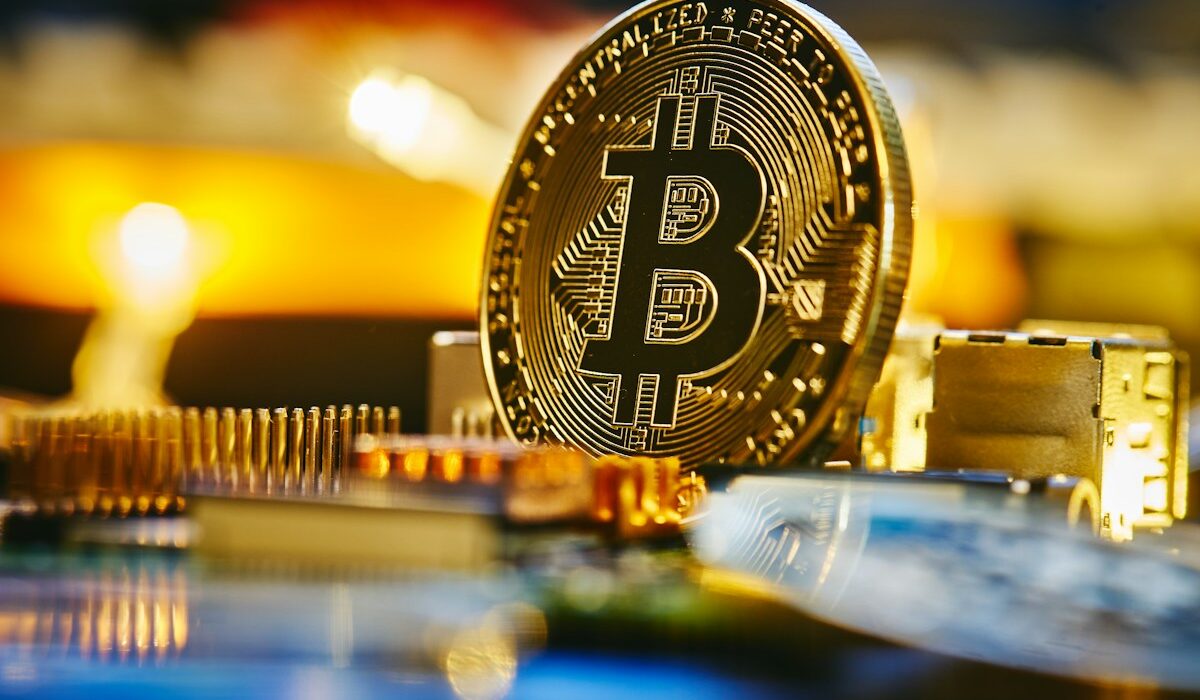 Bitcoin coin representing a dollar-cost averaging crypto strategy