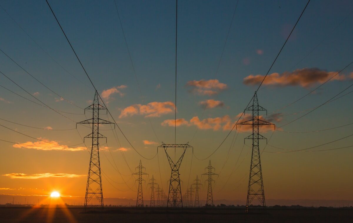 High-voltage transmission lines representing record U.S. electricity demand