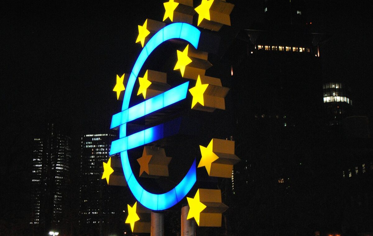 Euro symbol representing EU stablecoin regulation