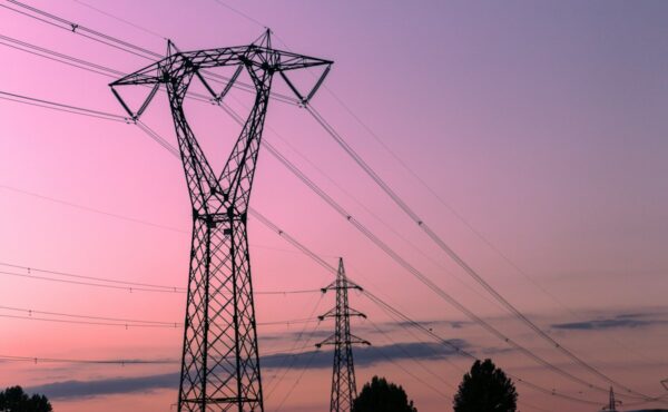 Electric transmission tower illustrating Exelon utility investment