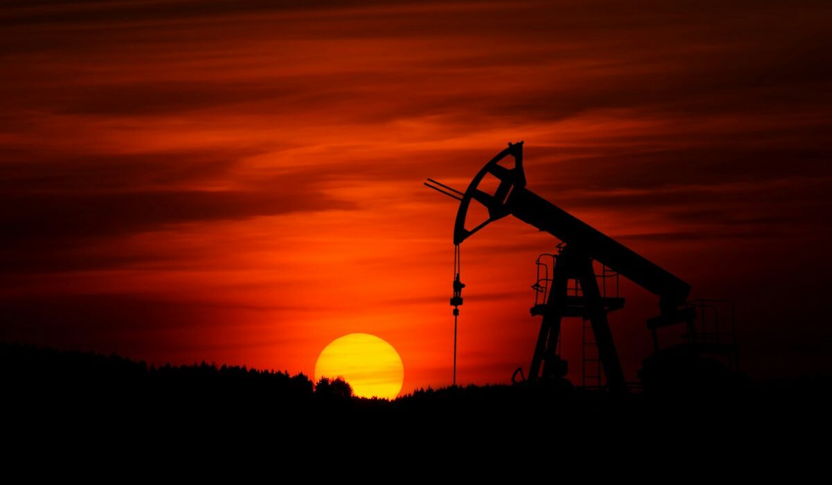 Gran Tierra Energy sale represented by an oil pumpjack at sunset