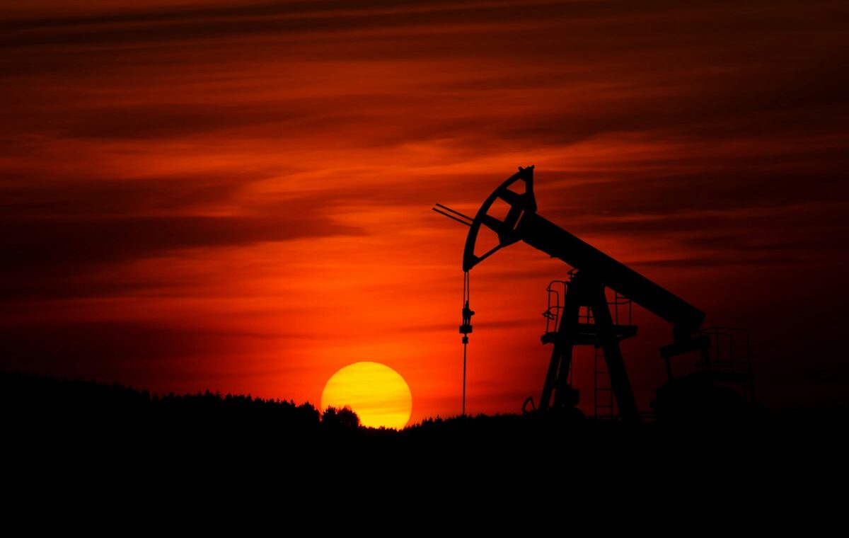 Gran Tierra Energy sale represented by an oil pumpjack at sunset