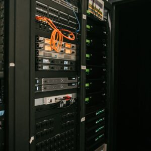 Server racks illustrating Green AI Cloud data center infrastructure