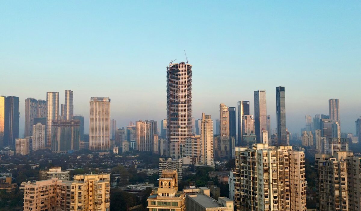 Mumbai financial district as the RBI rate hike lifts India borrowing costs