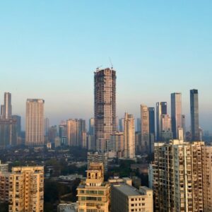 Mumbai financial district as the RBI rate hike lifts India borrowing costs