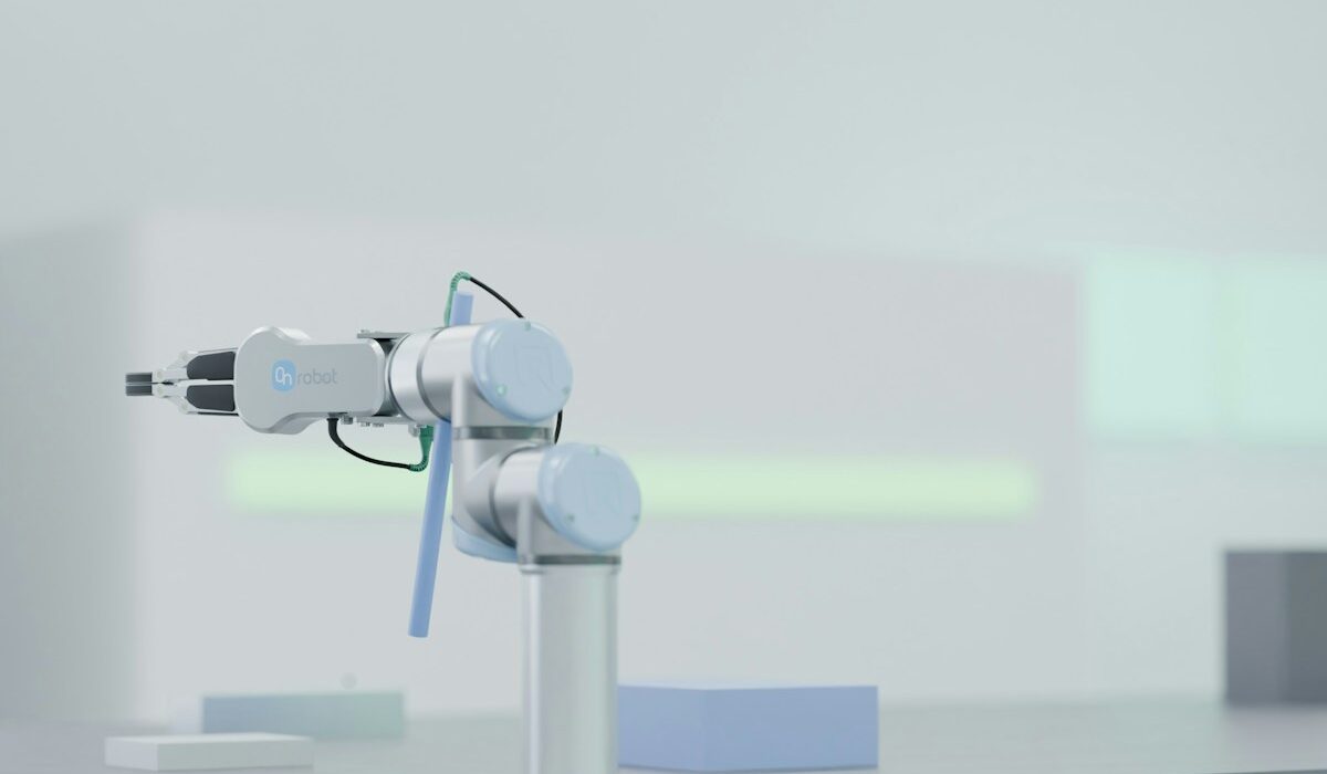 Industrial robotic arm representing the Physical AI Growth Lab