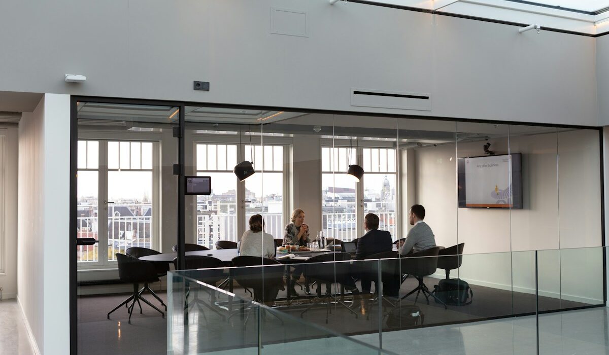 Financial advisers in a meeting representing Lazard advisory services