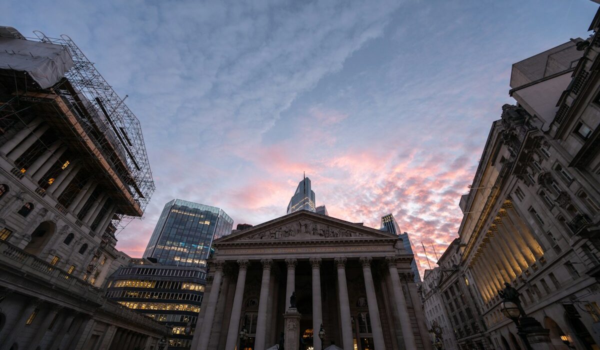 Royal Exchange in London's financial district illustrating UK CCP collateral rules