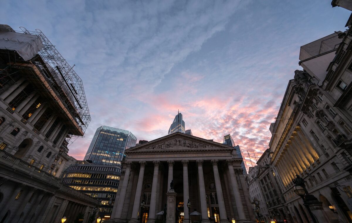 Royal Exchange in London's financial district illustrating UK CCP collateral rules