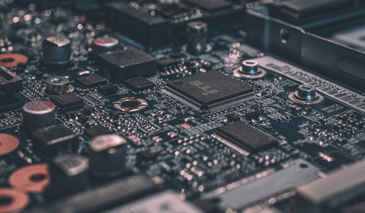Semiconductor circuit board illustrating NXP earnings and chip demand