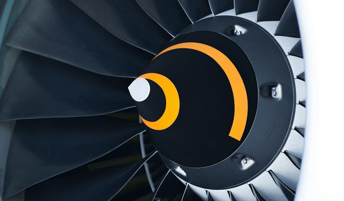 RTX backlog story represented by a close view of a commercial jet engine
