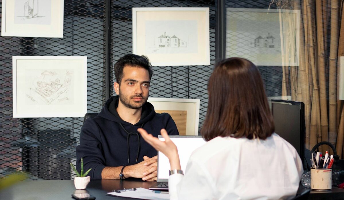 Recruitment interview representing Randstad staffing demand and hiring trends