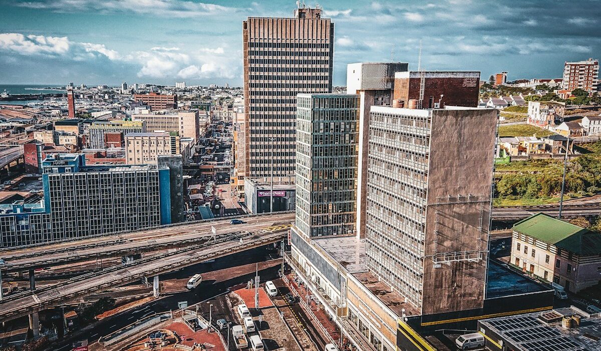 Aerial view of an African city representing Sub-Saharan Africa's economic outlook