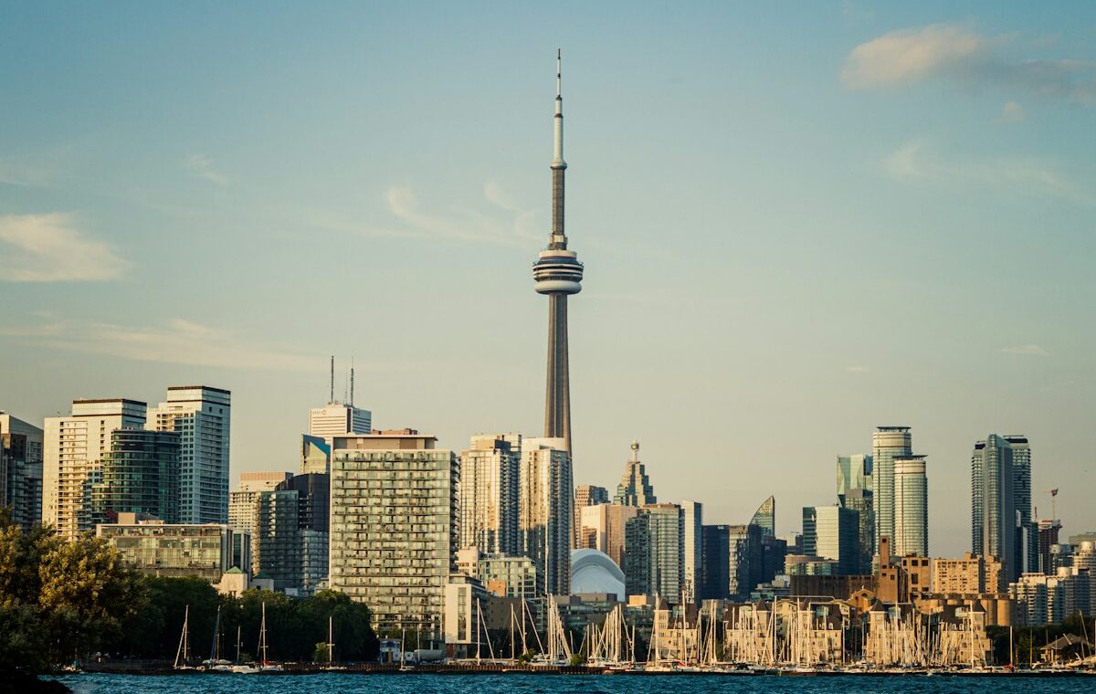 Toronto skyline with the CN Tower, representing Rogers Communications' Canadian telecom market
