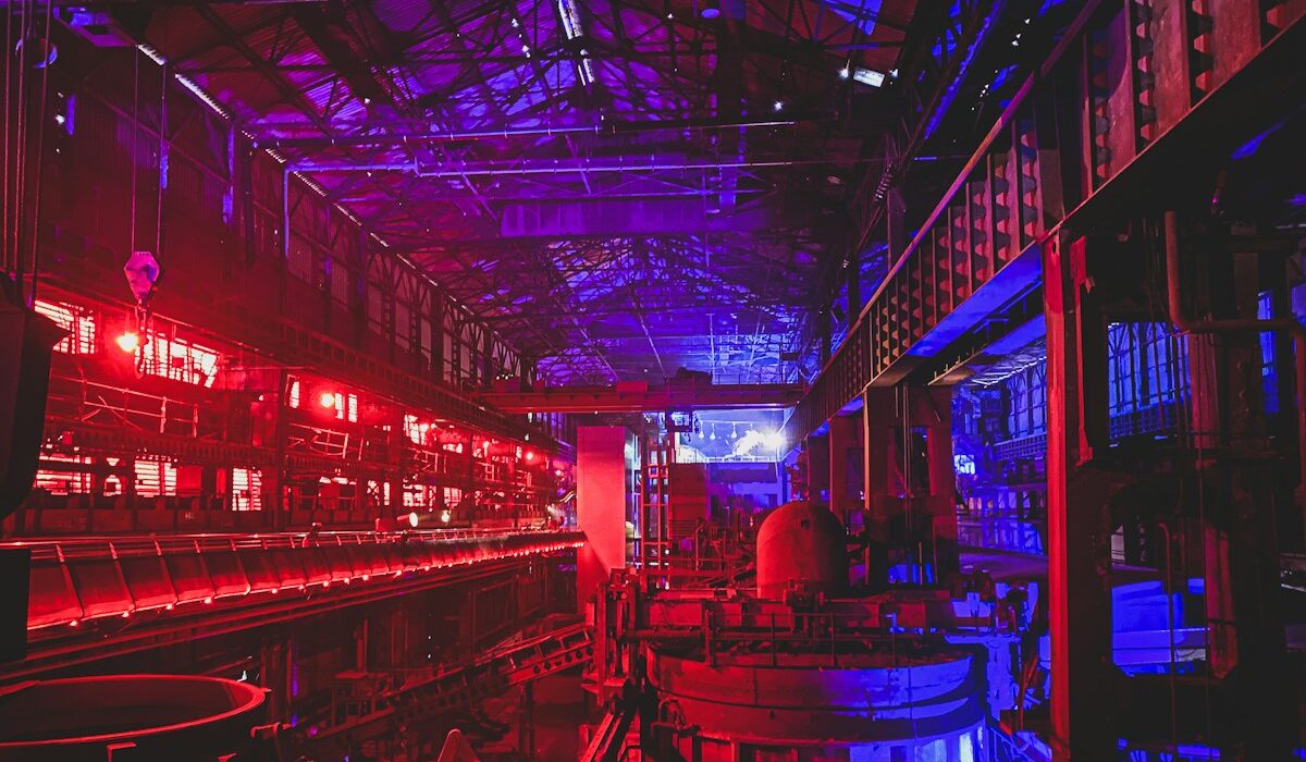 Industrial facility in Rotherham, England, illustrating U.K. production growth in August 2026