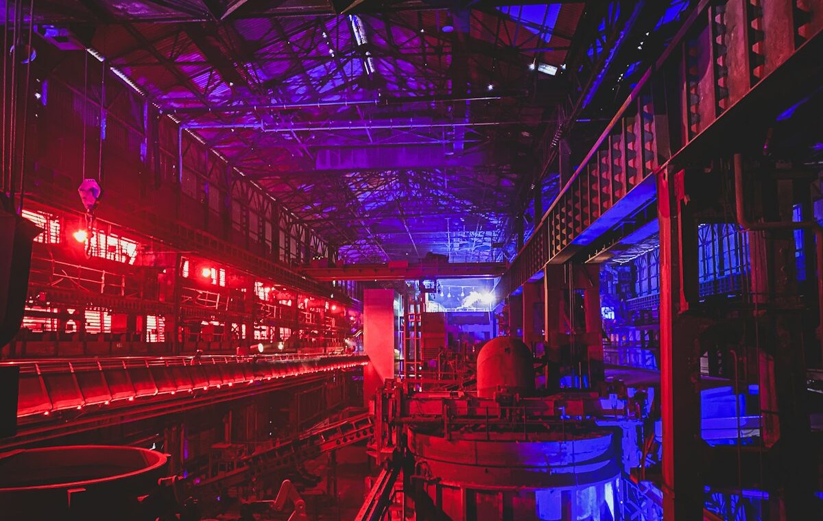 Industrial facility in Rotherham, England, illustrating U.K. production growth in August 2026