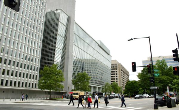 World Bank headquarters illustrating IMF and World Bank priorities from U.S. Treasury